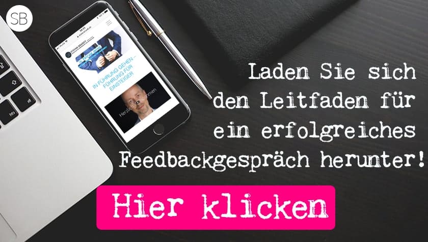 Link zum Freebie "Leitfaden für Feedbackgespräche als neue Führungskraft"