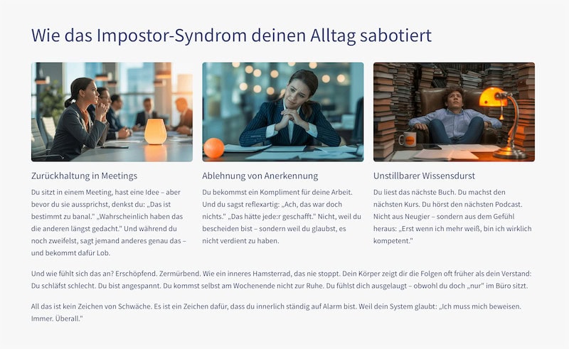 Impostor Syndrom Infografik