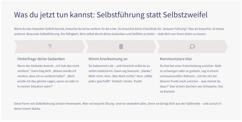 Impostor Syndrom Infografik